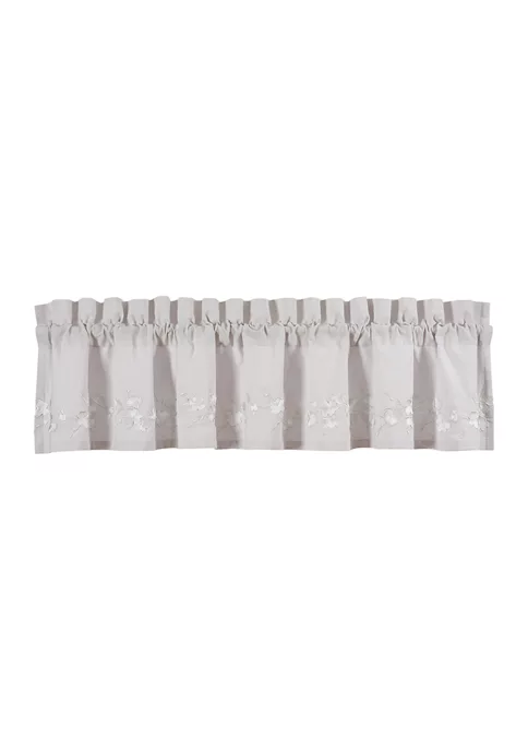 Piper & Wright Cherry Blossom Gray Window Straight Valance 2 Piper & Wright Cherry Blossom Gray Window Straight Valance - Image 2