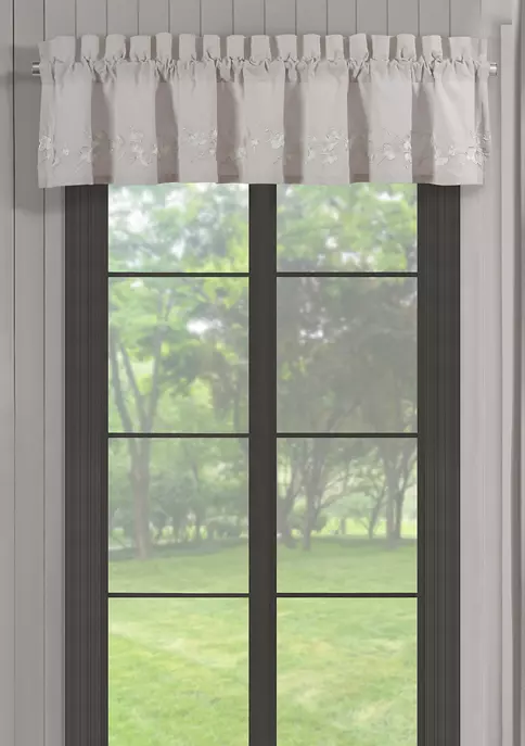 Piper & Wright Cherry Blossom Gray Window Straight Valance 3 Piper & Wright Cherry Blossom Gray Window Straight Valance - Image 3