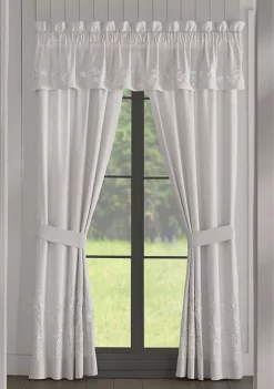 Piper & Wright Cherry Blossom Grey 84 Inch Window Panel Pair -Piper & Wright Sales Belk 974